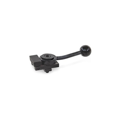 Ganter Grampos de fixação, aço, com alavanca de fixação em espiral GN 9190-10-M8-E-L