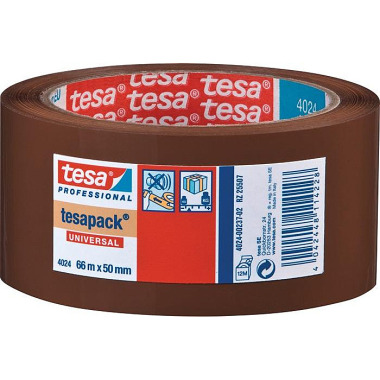 Tesa Verpackungsklebeband PP tesapack® 4024 chamois L.66m B.50mm Rl. 04024-00237-04