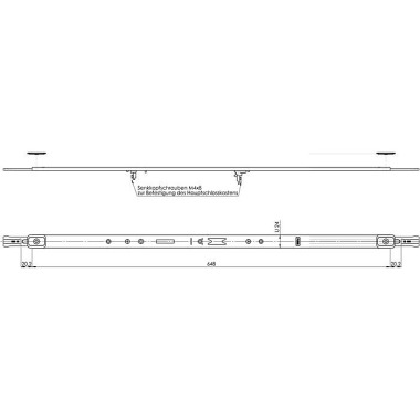 Anschlussstulp Multisafe 855R U-St.24mm L.648mm Oberfläche verzinkt/Fuhrsilber STA FUHR VM5RQ25102X