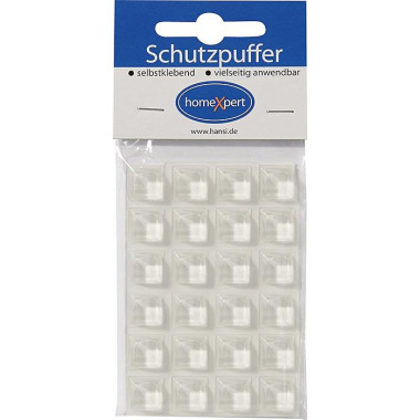 Schutzpuffer Clear 12,6mm Ku.transp.Quadrat selbstkl. 563126