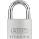 Zylindervorhangschloss 64TI/40 Schlosskörper-B.40mm Titalium versch.-schl.ABUS 79474