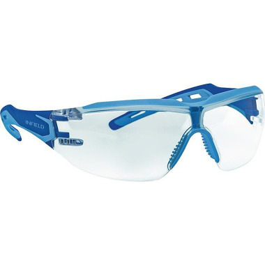 Schutzbrille Protor EN 166 Fassung:blau Scheibe:klar PC INFIELD SAFETY 9731 155