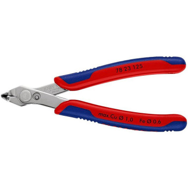 Elektronikseitenschneider Super-Knips® INOX L.125mm Form 2 Facette nein pol.KNIPEX 78 23 125