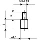 Messeins.D.4,8mm plan M2,5 STA z.Messuhren KÄFER 62004