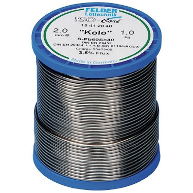 Lötdraht ISO-Core® Kolo 1mm 250g S-Sn60Pb40 FELDER 19611020