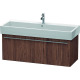 Duravit Waschtischunterba u X-LARGE 443x1150x448mm nussbaum dunkel XL604702121