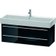 Duravit Waschtischunterba u X-LARGE 443x1150x448mm sw hgl XL634704040