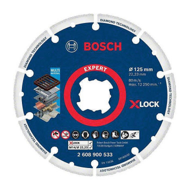 Diamanttrennscheibe Expert Diamond Metal Wheel X-LOCK D.125mm Bohr.22,23mm 2608900533