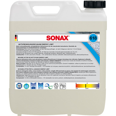 Sonax AktivReinigungsSchaum Energy Aktiv Reinigung Schaum 10 Liter 06186000