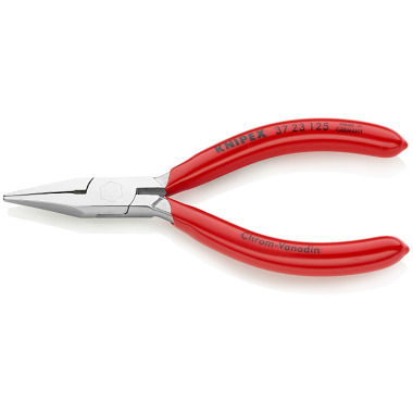 Knipex Flat Nose Pliers for precision mechanics chrome plated plastic coated 125mm 37 23 125