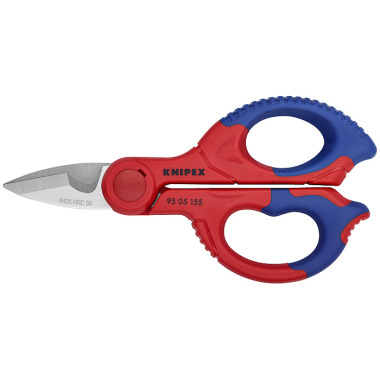 Knipex Electricians' Shears with multi-component grips, fibreglass-reinforced 155mm 95 05 155 SB