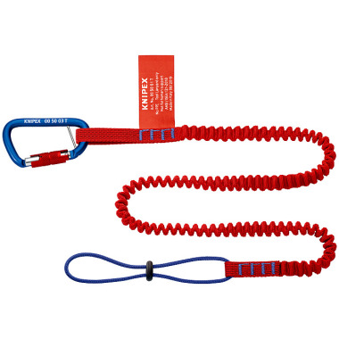 Knipex Fangleine mit Material-Karabiner 00 50 05 T BK