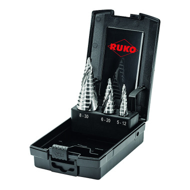 Ruko UC Stuboset FLOWSTEP TIP 3-delad HSS i Rosebox 101626RO