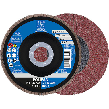 PFERD POLIFAN-lamellrondell PFF 125 A 60 SG STEELOX 67606125