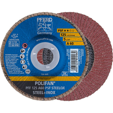 PFERD POLIFAN-lamellrondell PFF 125 A 60 PSF STEELOX 67646125