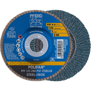 PFERD POLIFAN-lamellrondell PFF 125 Z 80 PSF STEELOX 67668125