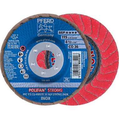 PFERD POLIFAN-lamellrondell PFC 115 CO-FREEZE 36 SGP STRONG INOX 67789015