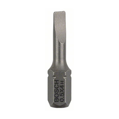 Bosch Schrauberbit Extra-Hart S 0,5 x 4,0, 25 mm, 3er-Pack 2607001457