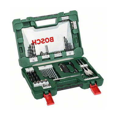 Bosch V-Line Box, Bohrer- und Bit-Set, 68-teilig, Klappmesser, Magnetstab, Winkelschr. 2607017307