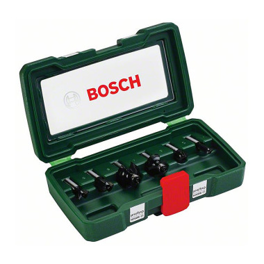 Bosch HM-Fräser-Set mit 8 mm Schaft, 6-teilig 2607019463