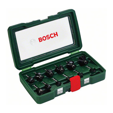 Bosch 'HM-Fräser-Set mit 1/4''-Schaft, 12-teilig' 2607019465