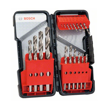 Bosch Metallbohrer-Set HSS-G, Toughbox, 18-teilig, DIN 338, 135° 2607019578