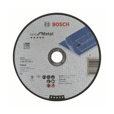 Bosch Trennscheibe gerade Best for Metal A 30 V BF, 180 mm, 2,5 mm 2608603528