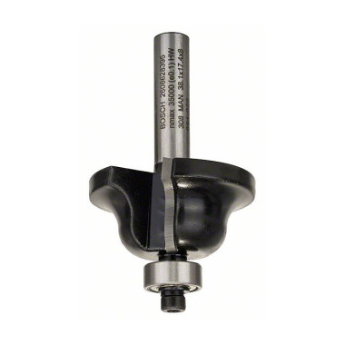 Bosch Kantenformfräser B, 8 mm, R1 6,3 mm, B 12,7 mm, L 17,1 mm, G 61 mm 2608628395