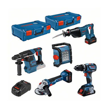 Bosch 18V 5 tool KIT+3x PC 18V+GAL+2x X-L 0615990M2X