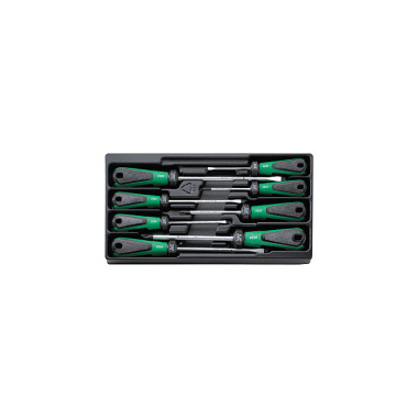 STAHLWILLE ES 4820/4830/8 Set Of Drall Screwdrivers With 3-Component Handle 96838135