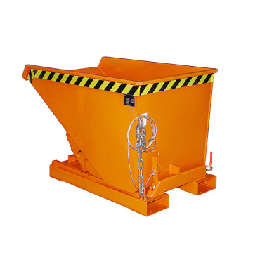 BAUER Flistippcontainer EXPO-E 300, lackerad gul-orange 4498-50-0000-1