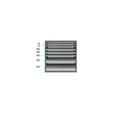 ThurMetall Lådskåp (BxDxH) 1005x695x1000mm NYCKEL Lås ljusgrå RAL 7035 84.245.020