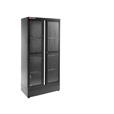 FACOM JLS3 LAGERSCHRANK H 2M 2 VERGLASTE TÜREN L1000MM SCHWARZ JLS3-A1000PVBS