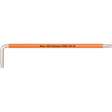 Wera 3967 SXL HF TORX 30 Winkelschlüssel, Haltefunktion, lang, Edelstahl 05022687001