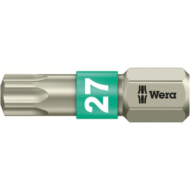 Wera 3867/1 TS TORX 27 x 25 mm TORX-Bits, Edelstahl 05071036001