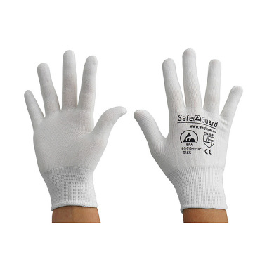 DS SafetyWear ESD-Handschuh  weiß, ohne Beschichtung , Größe S DSWL36567