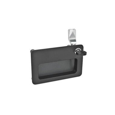 Ganter Latches with Gripping Tray, Operation with Key, Lockable 115.10-SC-28-2-SW