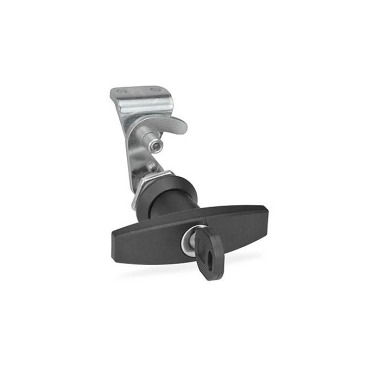 Ganter Hook-Type Latches, with Operating Elements / Operation with Key, Lockable 115.8-SCT-18-H1-SW-2