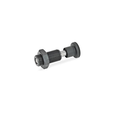 Ganter Spring Bolts, Steel / Plastic Knob 313-10-AK-1-ST