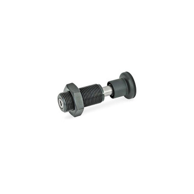 Ganter Spring Bolts, Steel / Plastic Knob 313-8-AK-2-ST