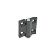 Ganter Hinges, with Adjustable Friction, Zinc Die Casting 437-ZD-40-40-A-SW