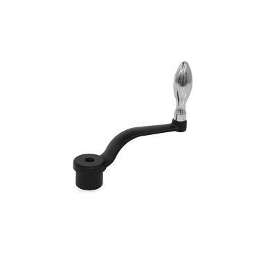 Ganter Cranked Handles, Cast Iron 468-125-B10-F