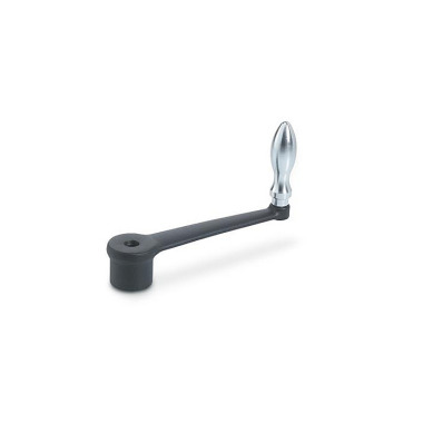 Ganter Cranked Handles, Cast Iron 469-160-B14-D