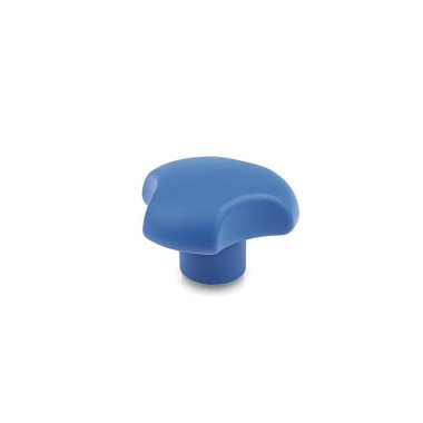 Ganter Three-Lobed Knobs, Detectable, FDA Compliant Plastic, Bushing Stainless Steel 5342-50-M10-VDB