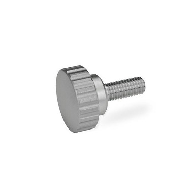 Ganter Knurled Screws, Stainless Steel 535-24-M6-16-MT