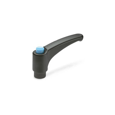 Ganter Adjustable Hand Levers, Plastic, Bushing Stainless Steel 603.1-108-M12-DBL