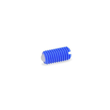 Ganter Plastic Spring Plungers, with Ball, with Slot 615.2-M10-P