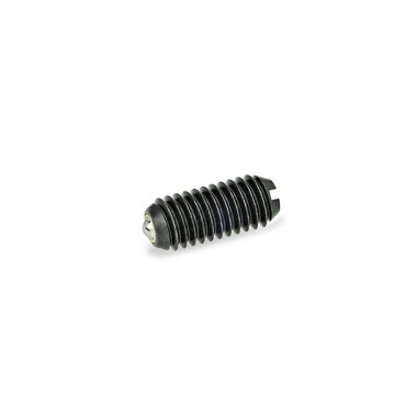 Ganter Spring Plungers, Ball with Friction Bearing, with Slot, Steel 615.8-M16-K