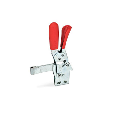 Ganter Toggle Clamps, Steel, Operating Lever Vertical, with Lock Mechanism, with Vertical Mounting Base 810.4-130-FL