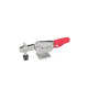 Ganter Toggle Clamps, Stainless Steel, Operating Lever Horizontal, with Lock Mechanism, with Horizontal Mounting Base 820.3-230-MLC-NI